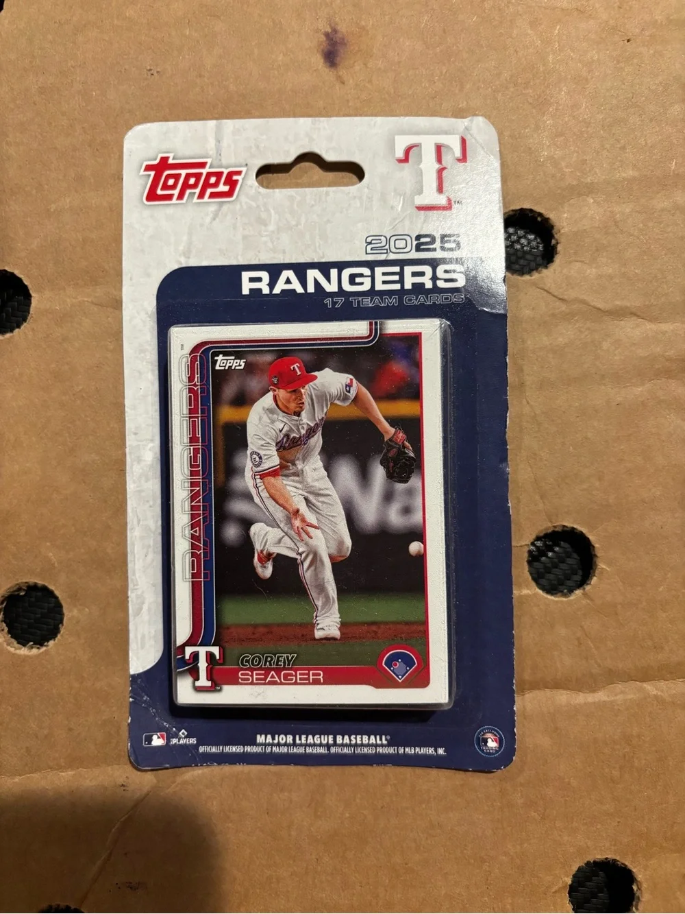 2025 Rangers Baseball Cards - in unopened package